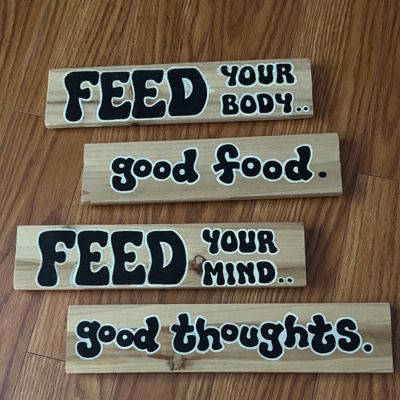 Other - RETRO HAND PAINTED FONT * MAGNETIC WOOD INSPIRATIONAL MESSAGE BOARDS